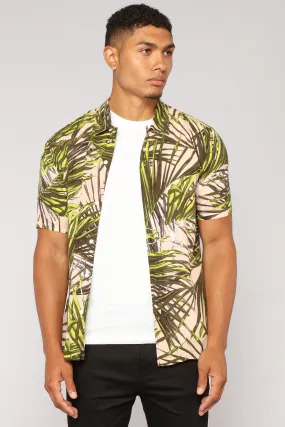 29 Palms Short Sleeve Woven Top - Pink/Combo