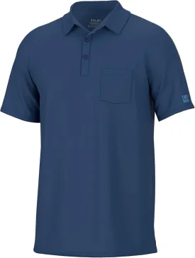 HUK Men's Pursuit, Performance Short Sleeve Polo Shirt