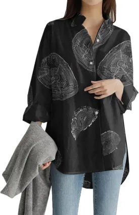 Linen Shirts for Women Casual Loose Solid Color Long Sleeve Stand Collar Shirt Beach Cover Ups for Women White Dress