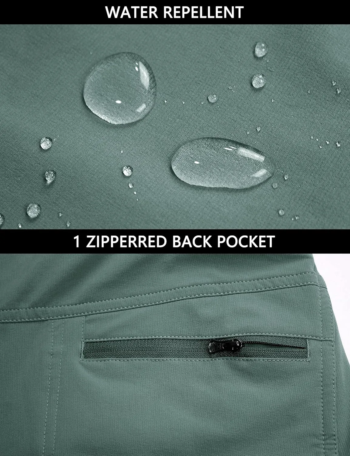 Little Donkey Andy Men's Quick Dry UPF 50  Cargo Pants, Stretch Lightweight Outdoor Hiking Pants
