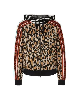 Marc Cain Mixed Animal Print Hoodie
