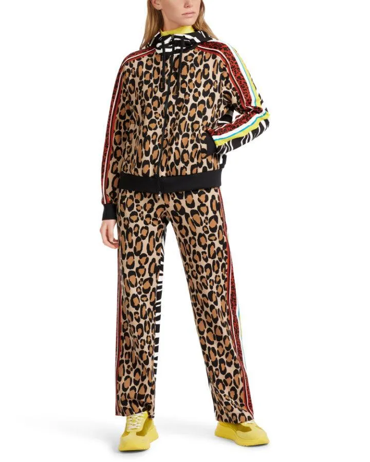 Marc Cain Mixed Animal Print Hoodie