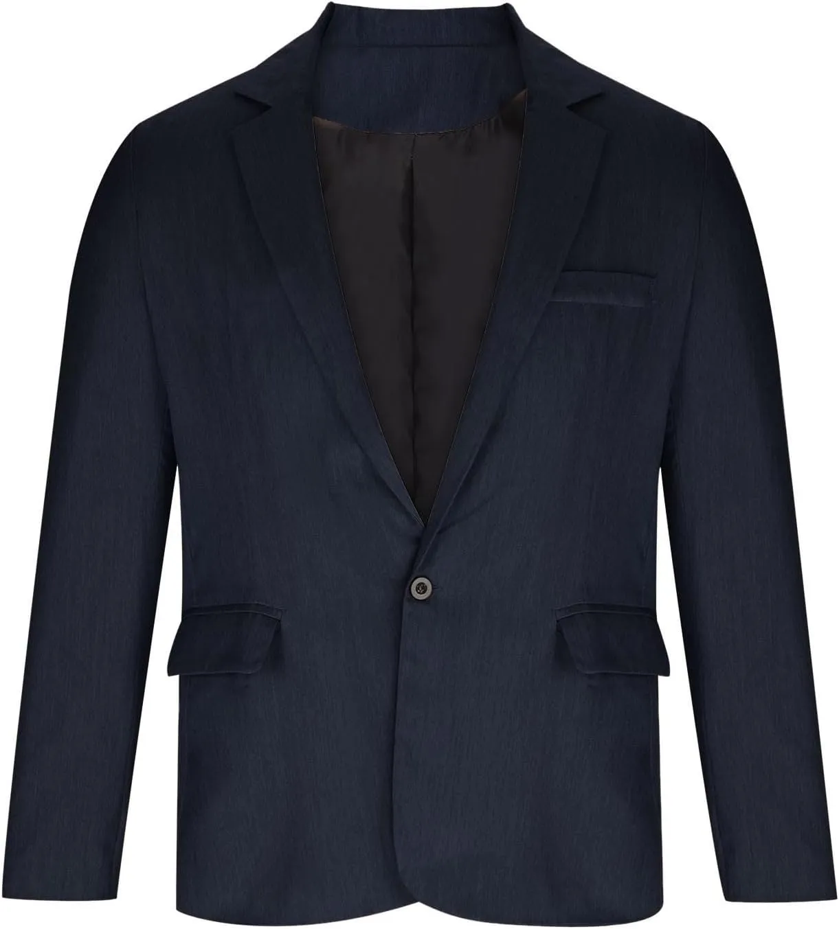 Men's Casual Blazer One Button Unlined Business Work Suit Jackets Multiple Pockets Sport Coat for Party Prom Wedding