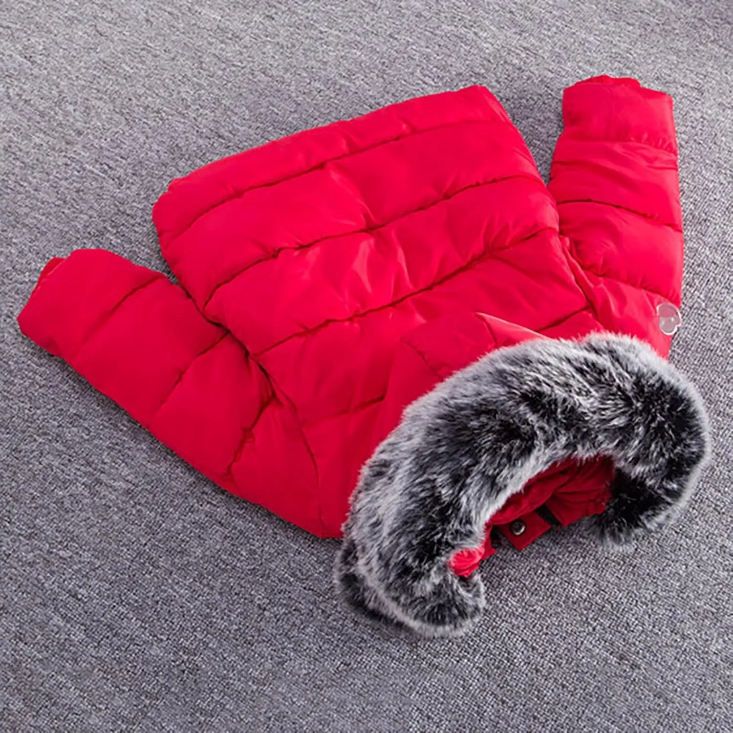 Toddler Baby Hooded Down Jacket Boys Girls Kids Thicken Warm Winter Coat Outerwear Parka Padded Jacket Hoods Down