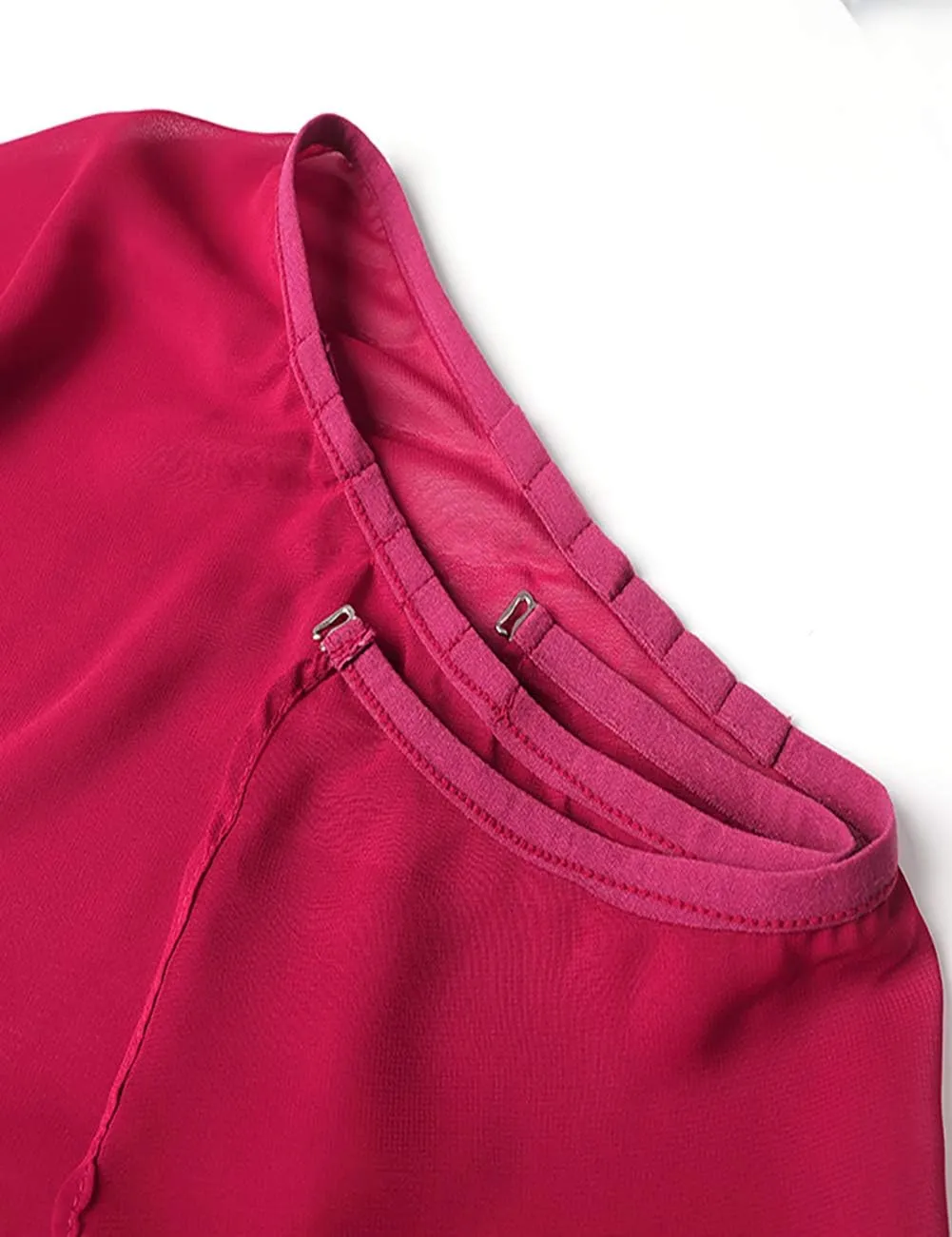 Women Ballet Wrap Skirt Ladies Irregular Mid-Length Sheer Dance Skirts